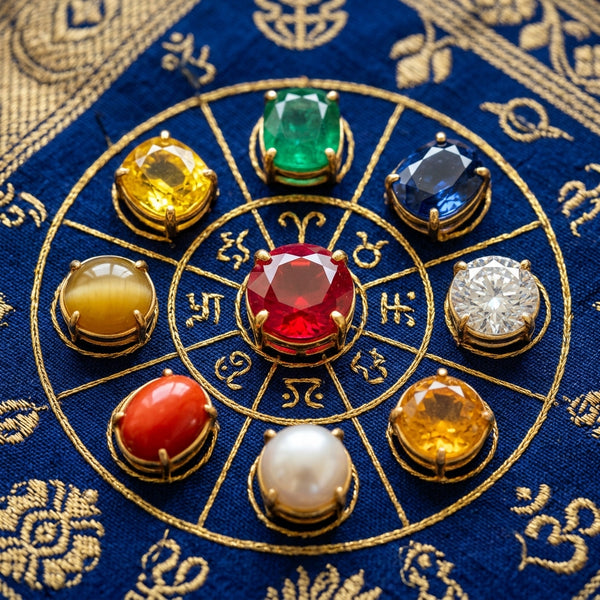 Navratna Master Specimen Set (All 9 Planetary Gemstones) — Premium Authentic Specimen