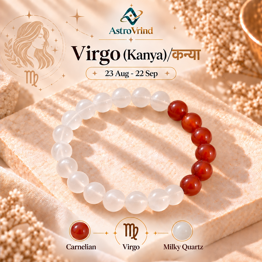 Virgo (Kanya Rashi) Zodiac Bracelet — Authentic Vedic Specimen (01-hero.png)