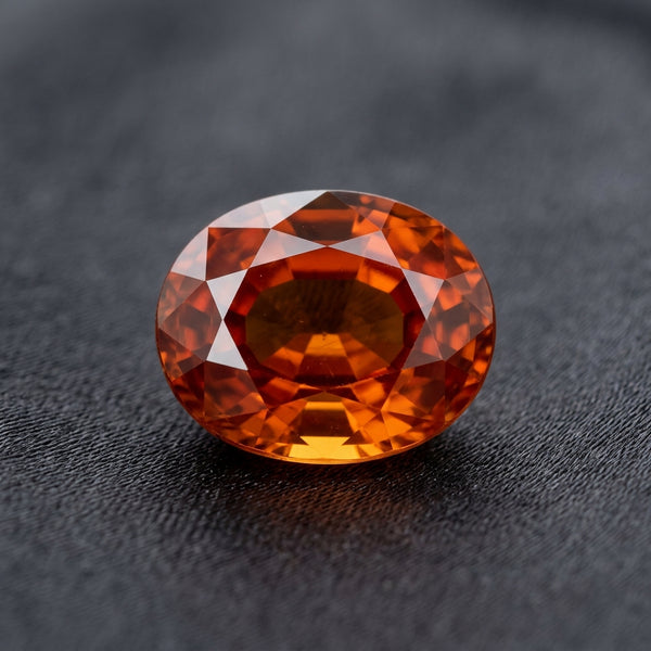 Natural Ceylon Hessonite Garnet (Gomed) — Certified 4.80 Carat — Premium Authentic Specimen