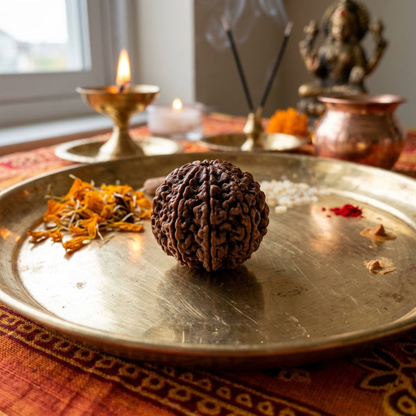 7 Mukhi Nepal Rudraksha (Mahalaxmi Wealth Bead) — Premium Authentic Specimen
