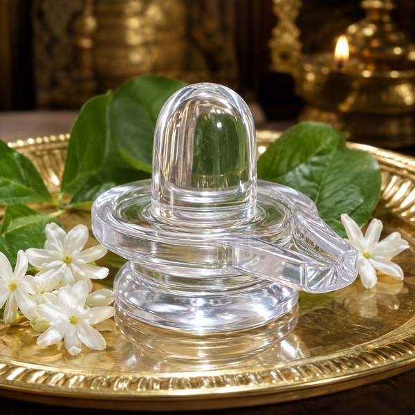 100% Pure Kashi Siddh Sphatik (Quartz) Shivling (150 Grams) — Premium Authentic Specimen