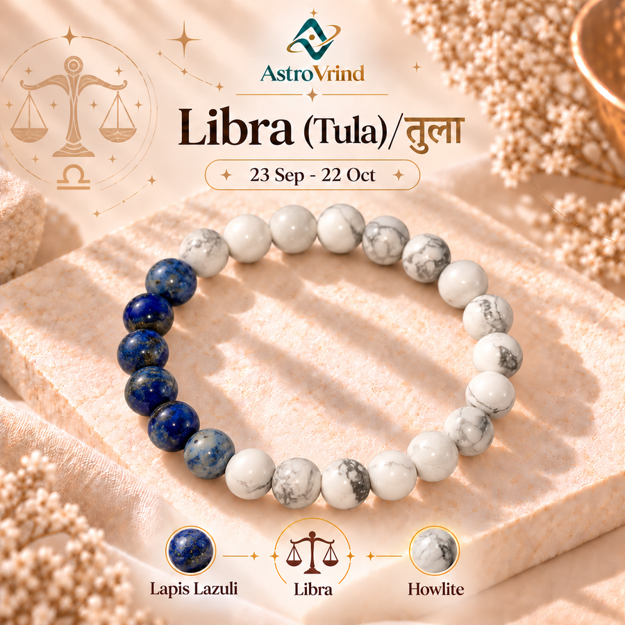 Libra (Tula Rashi) Zodiac Bracelet — Authentic Vedic Specimen (01-hero.png)